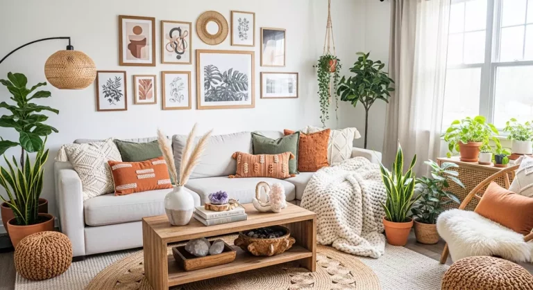 Styl boho w nowoczesnym salonie: jak w naturalny sposób wprowadzić ciepło i przytulność?